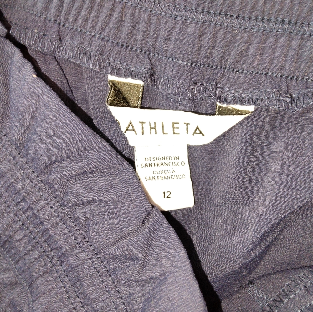 Athleta Trekkie High Rise Parachute Pant in Navy Size 12 - Picture 7 of 8